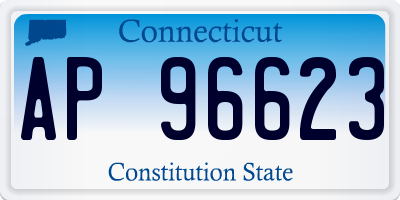 CT license plate AP96623