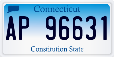 CT license plate AP96631