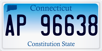 CT license plate AP96638