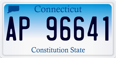 CT license plate AP96641