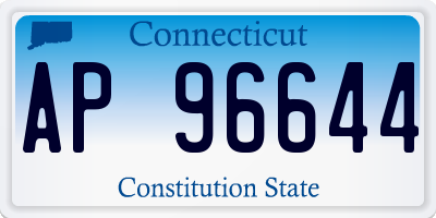 CT license plate AP96644