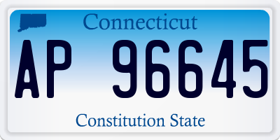 CT license plate AP96645