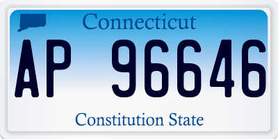 CT license plate AP96646