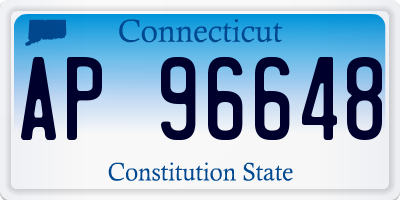 CT license plate AP96648