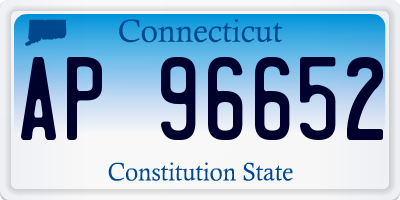 CT license plate AP96652