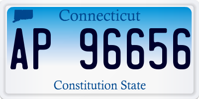 CT license plate AP96656