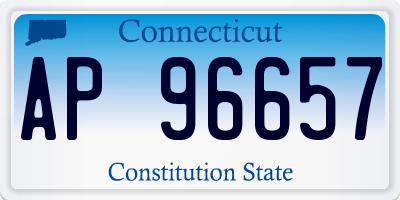 CT license plate AP96657