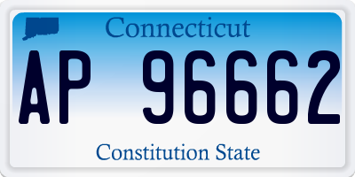 CT license plate AP96662