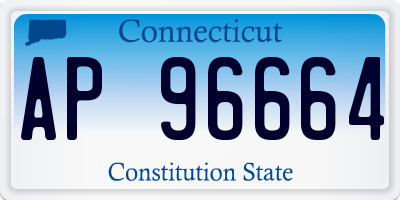 CT license plate AP96664