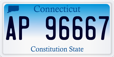 CT license plate AP96667