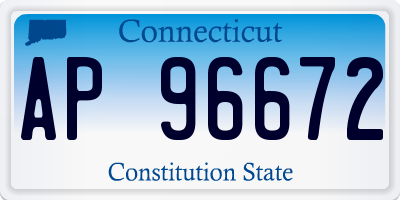 CT license plate AP96672