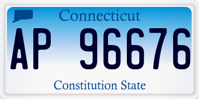 CT license plate AP96676