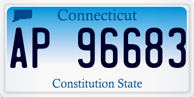 CT license plate AP96683