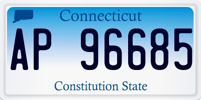 CT license plate AP96685