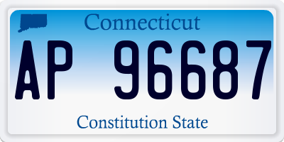 CT license plate AP96687