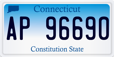 CT license plate AP96690