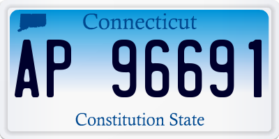 CT license plate AP96691