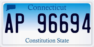 CT license plate AP96694