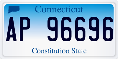 CT license plate AP96696