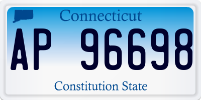 CT license plate AP96698