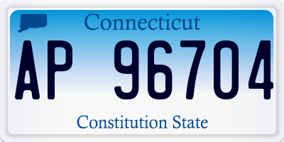 CT license plate AP96704