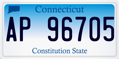 CT license plate AP96705