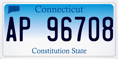 CT license plate AP96708