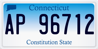 CT license plate AP96712