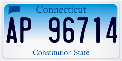 CT license plate AP96714