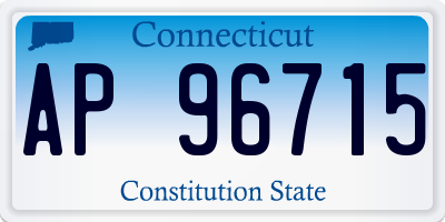 CT license plate AP96715