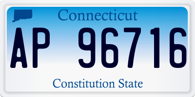 CT license plate AP96716