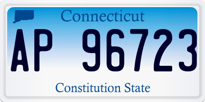 CT license plate AP96723