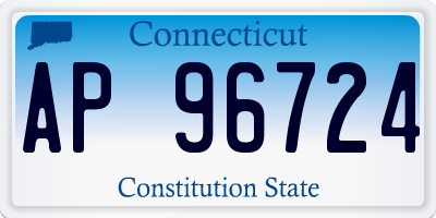 CT license plate AP96724