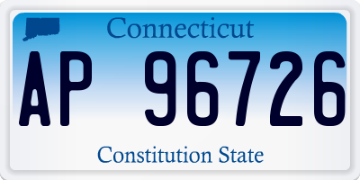 CT license plate AP96726