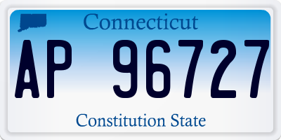 CT license plate AP96727