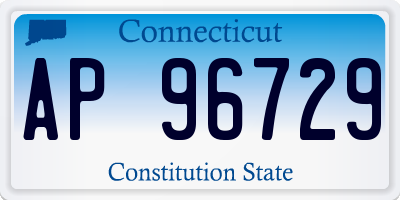 CT license plate AP96729