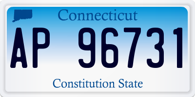 CT license plate AP96731