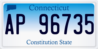 CT license plate AP96735