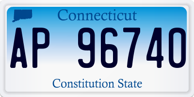 CT license plate AP96740