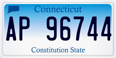 CT license plate AP96744