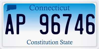 CT license plate AP96746