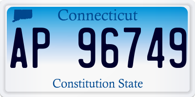 CT license plate AP96749