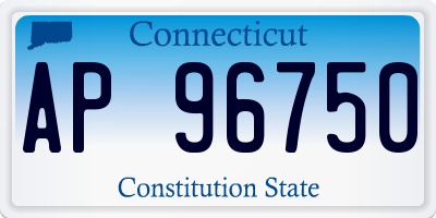 CT license plate AP96750