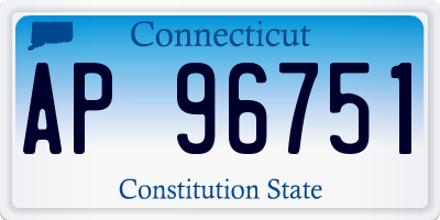 CT license plate AP96751