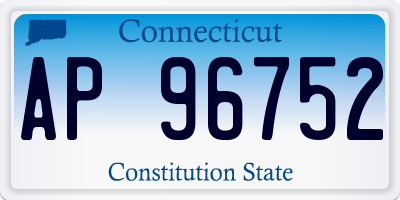 CT license plate AP96752