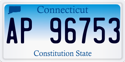 CT license plate AP96753