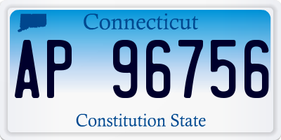 CT license plate AP96756