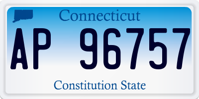 CT license plate AP96757