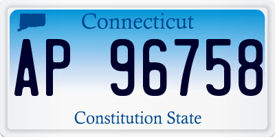 CT license plate AP96758