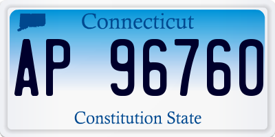 CT license plate AP96760